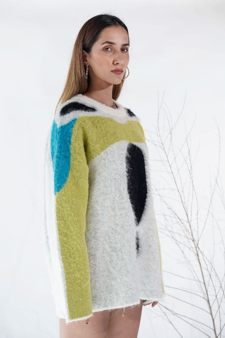 Snowy Cloud Oversized Sweater