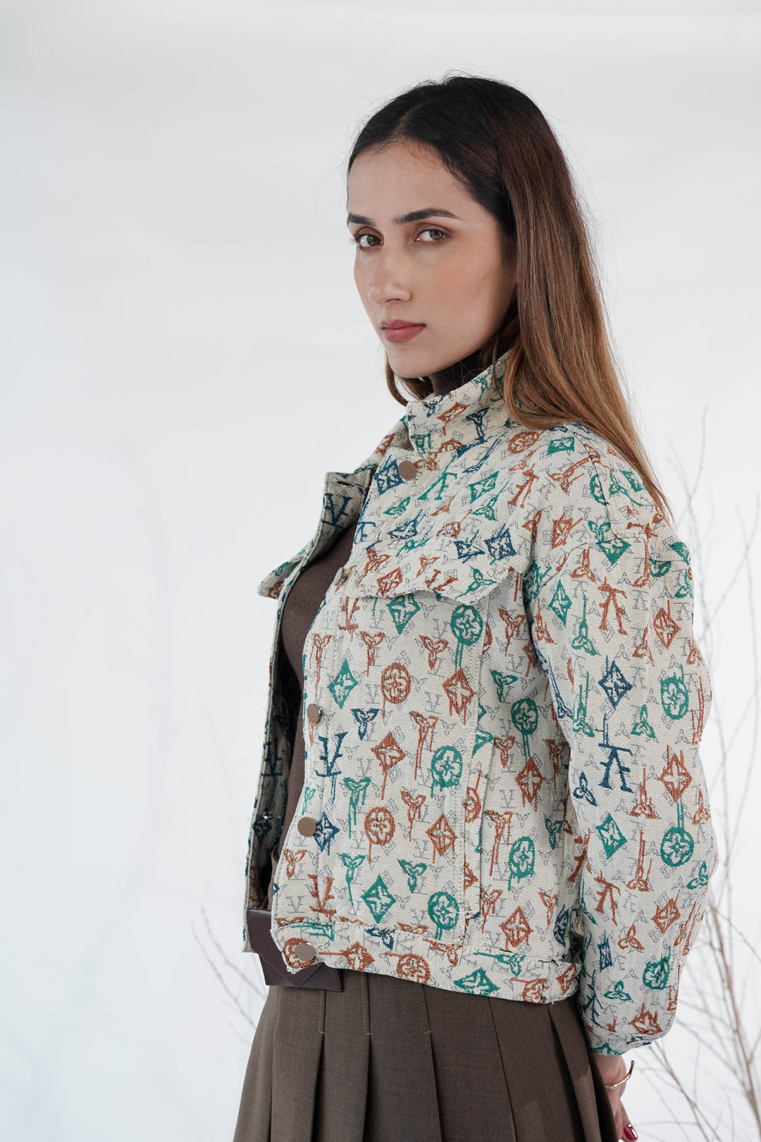 Iconic Beige Denim Jacket