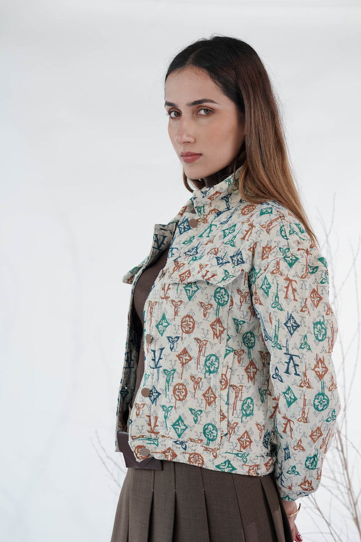 Iconic Beige Denim Jacket