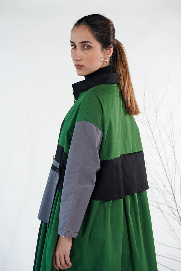 Green Oversized Streetwear Dress