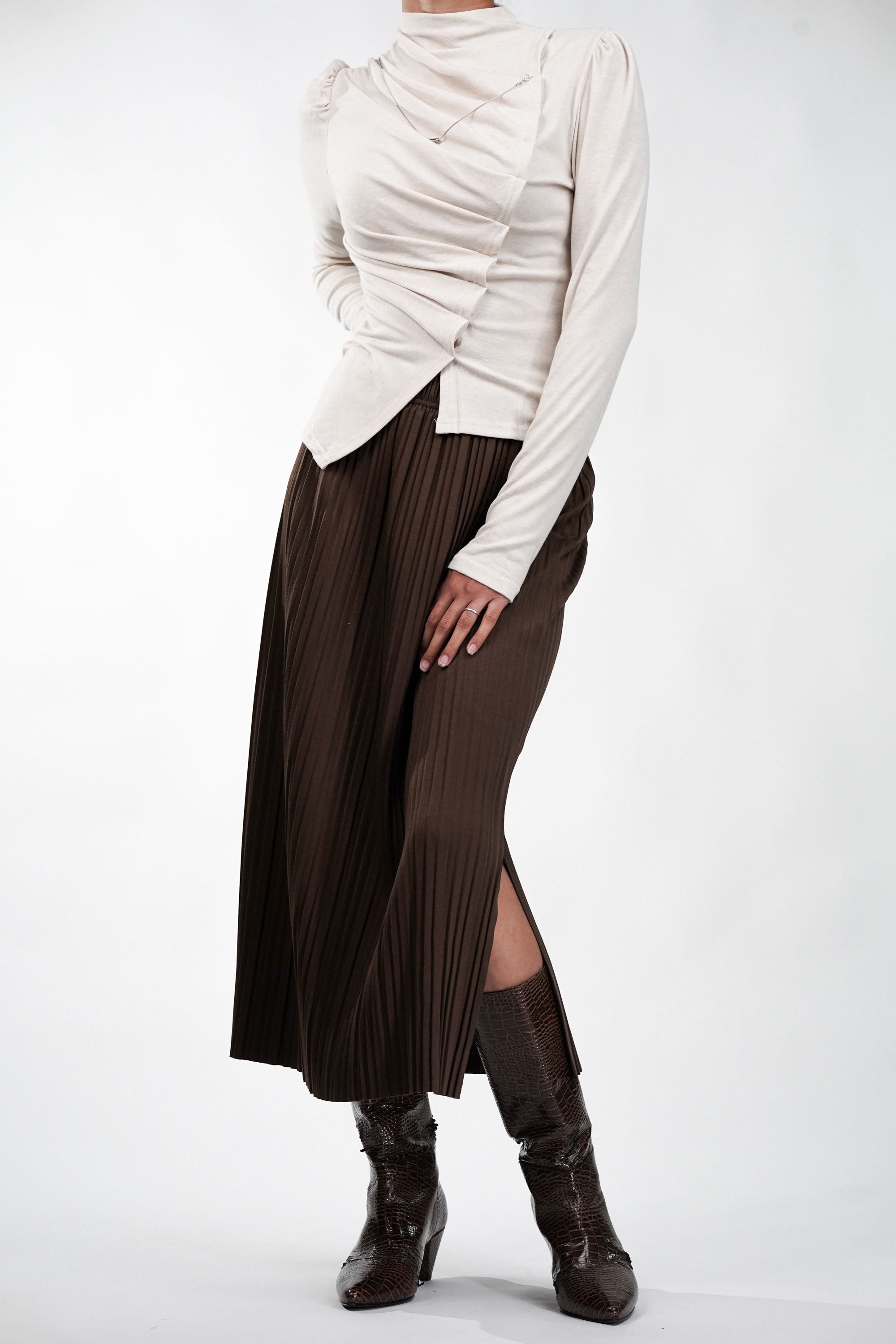 トップス pry Premium Knit Layered Top Premium Knit Layered Top【black】 – PRY