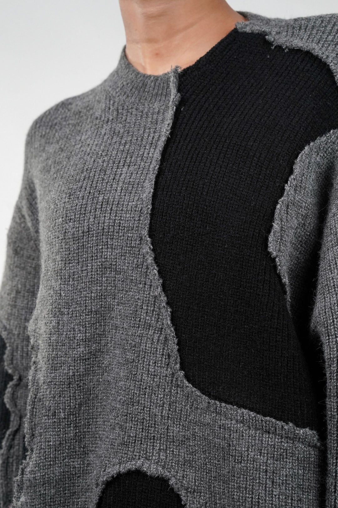 Ash Black Patch Sweater