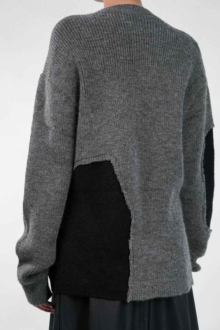 Ash Black Patch Sweater