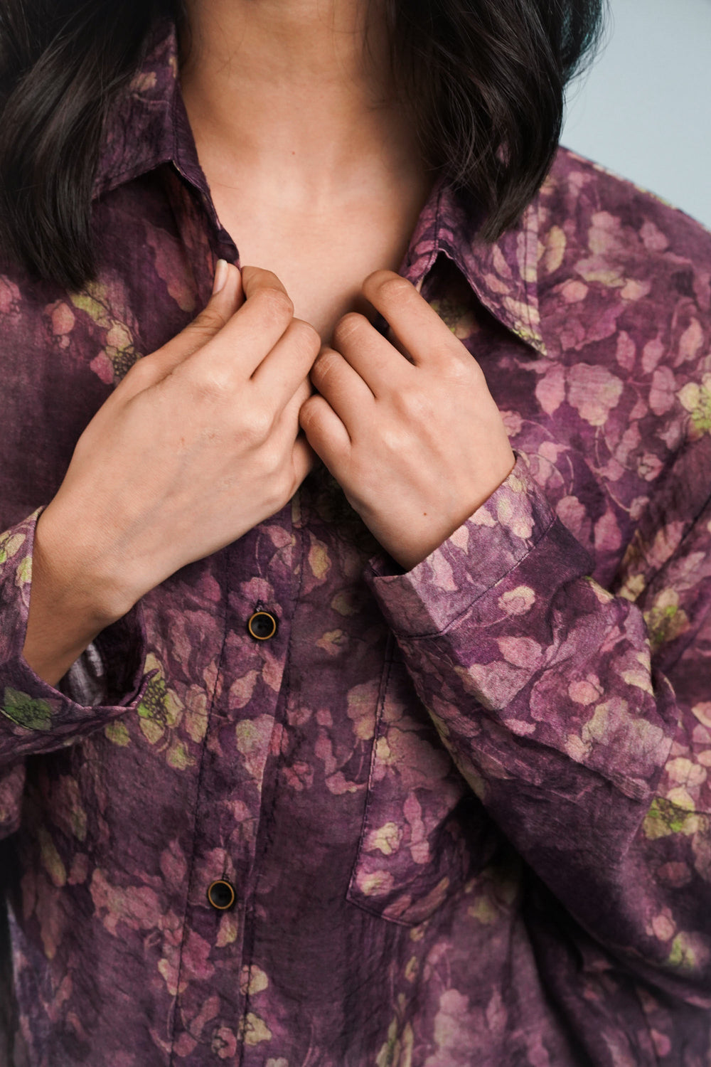 Oversized shirt in lavish lavender