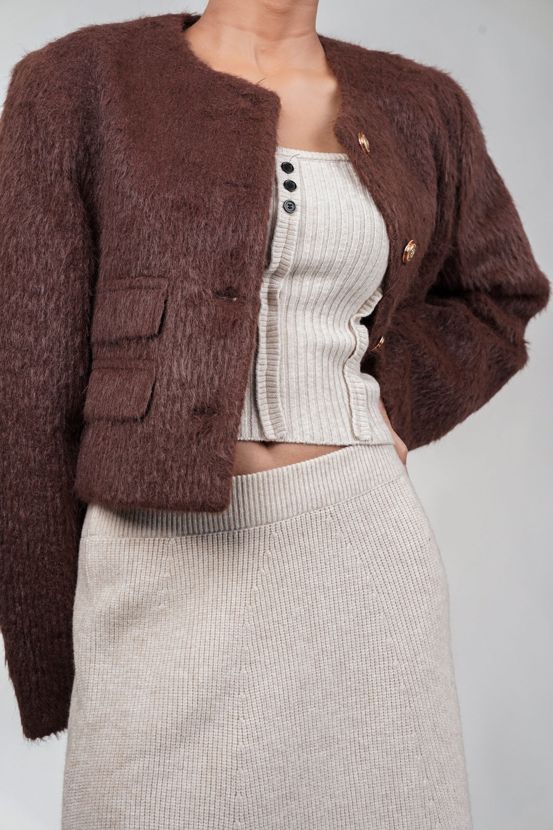 Plush Brown Frost Blazer