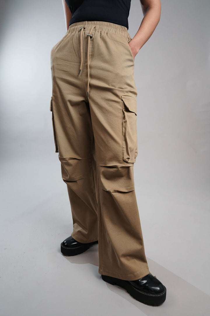 Creamy Yellow Cargo Pants for Casual Wear