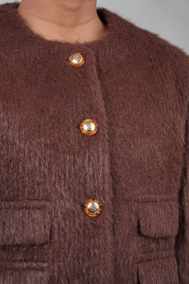 Plush Brown Frost Blazer