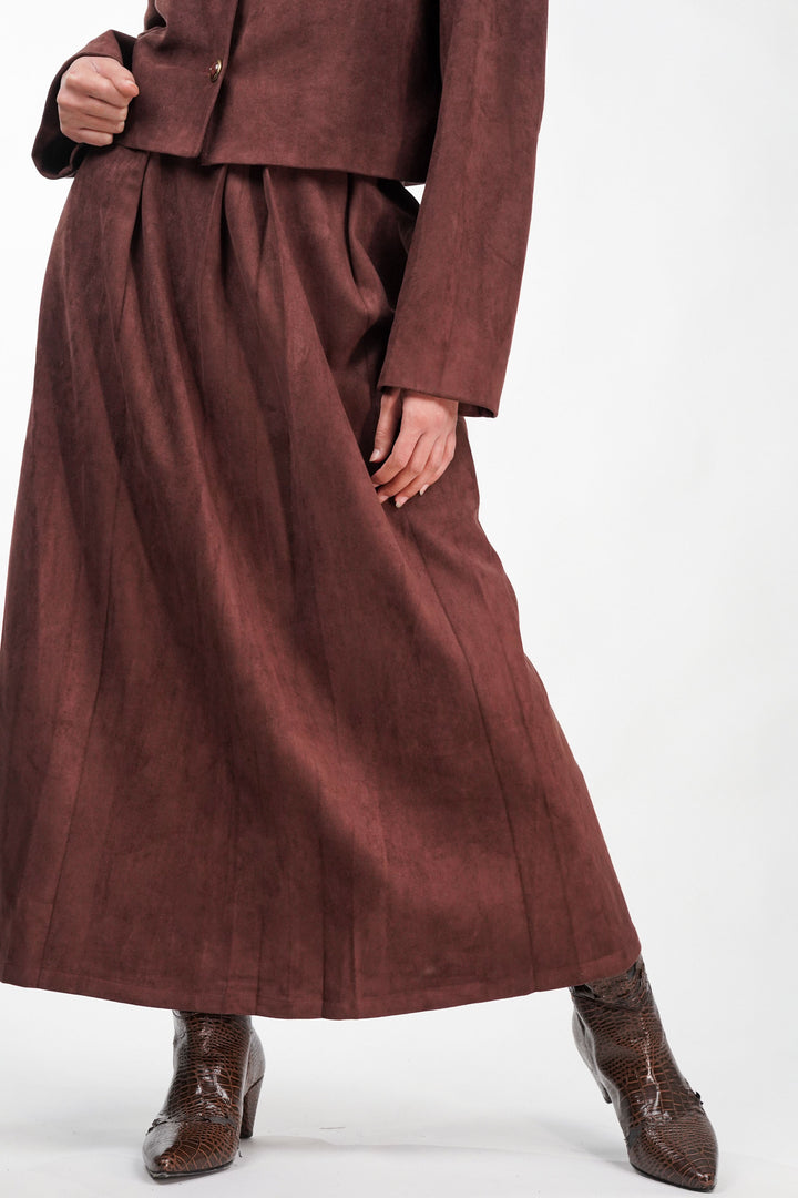 Rustic Rose Velvet Skirt Co-Ord