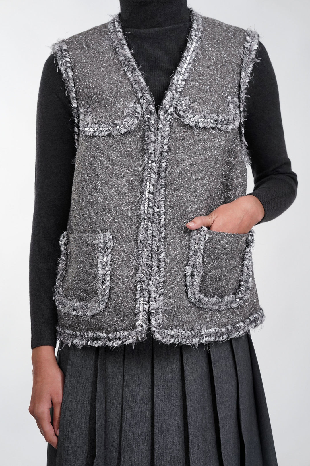 Moonlit Spark Tweed Blazer