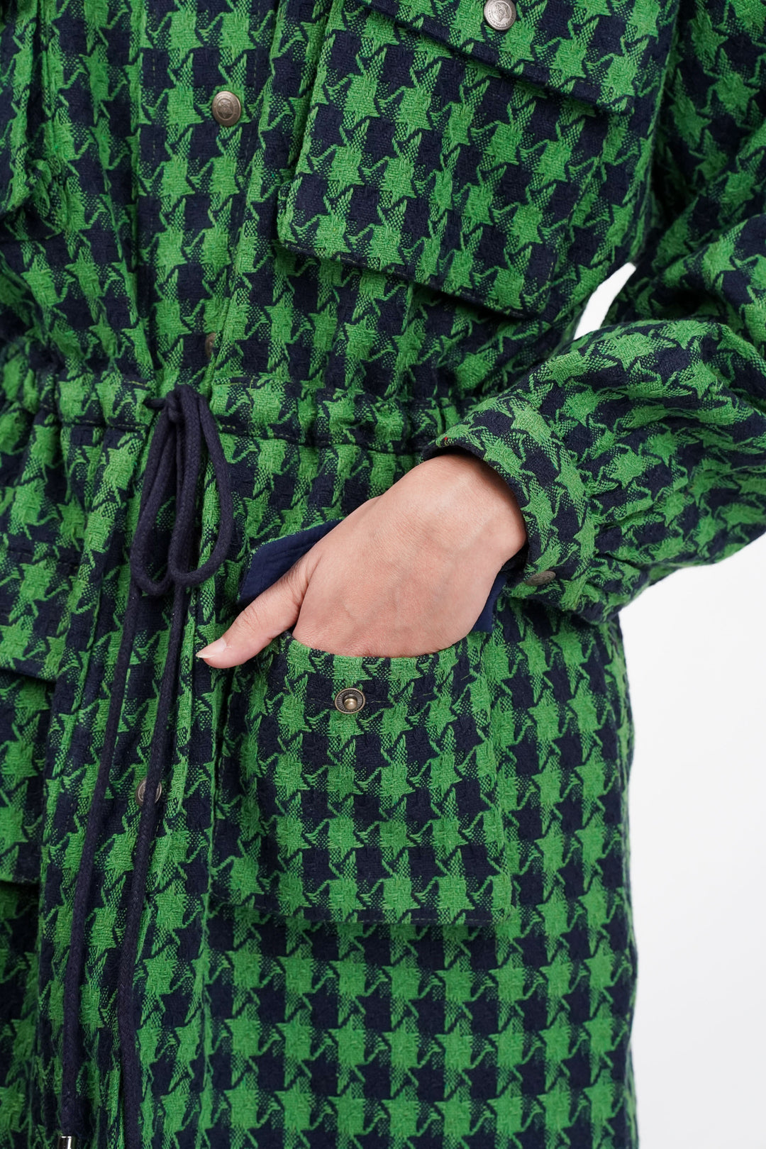 Emerald Forest Oversized Tweed Shacket Dress