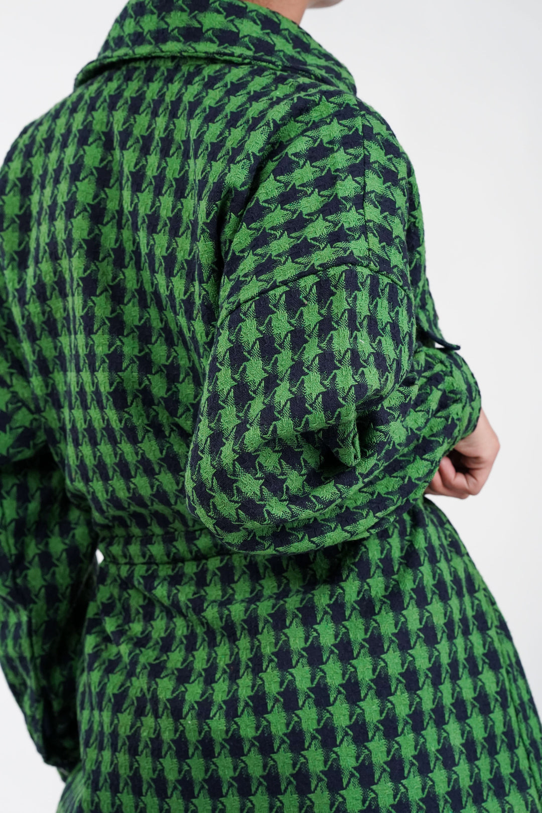 Emerald Forest Oversized Tweed Shacket Dress