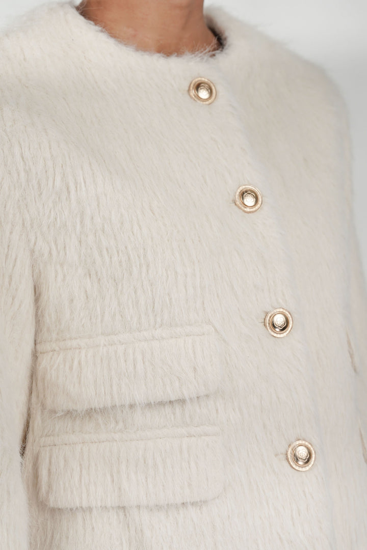 Plush Ivory Frost Blazer