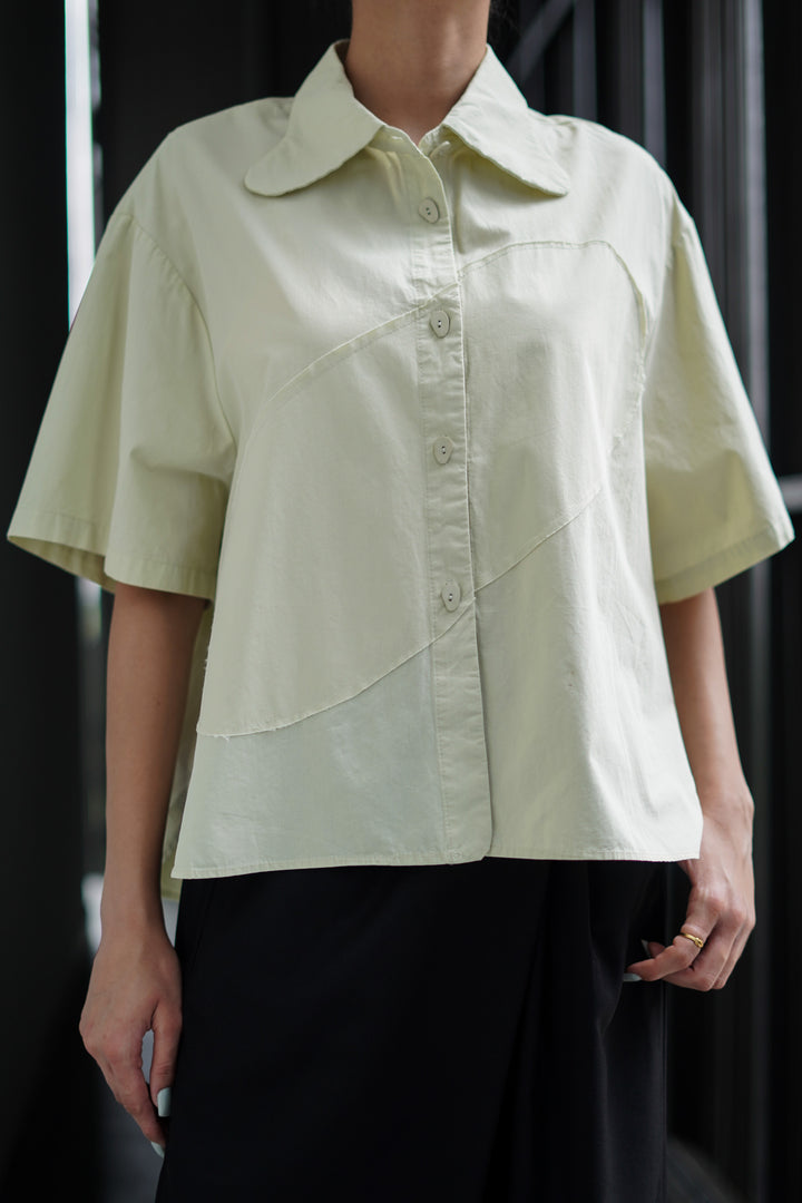 Lime Cream Oversized Shirt