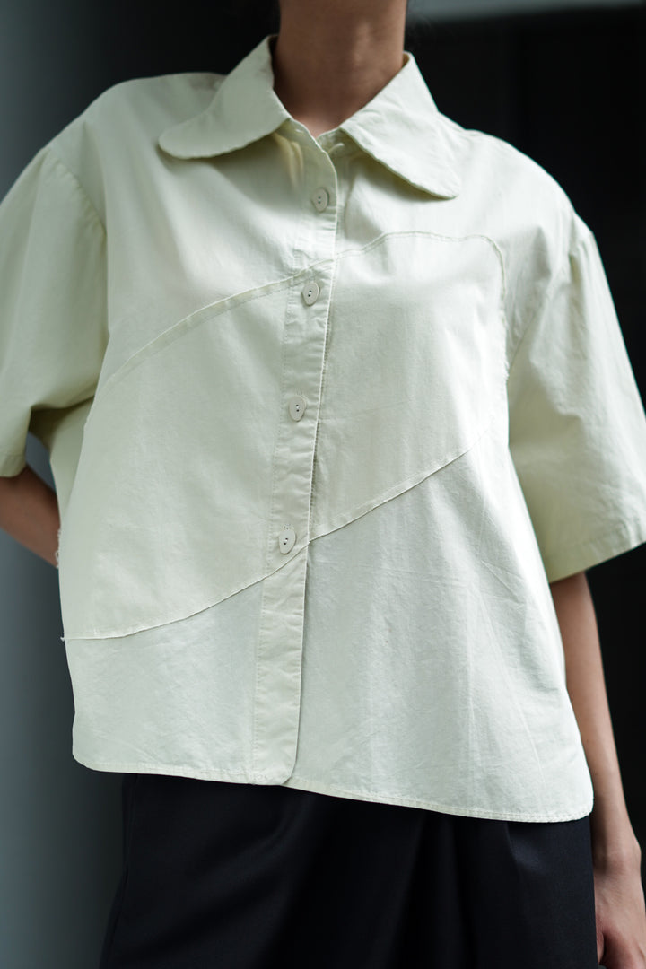 Lime Cream Oversized Shirt