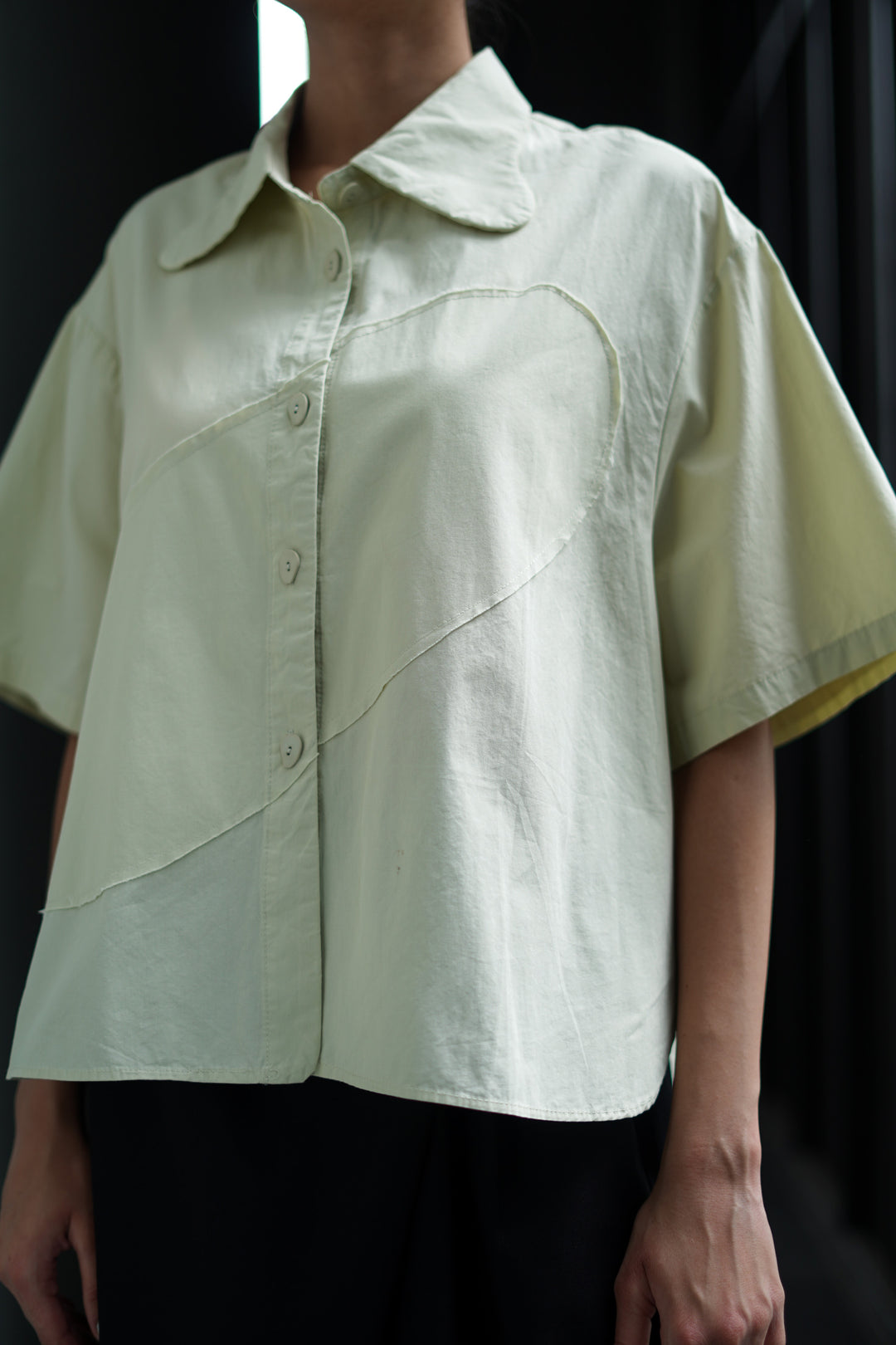 Lime Cream Oversized Shirt