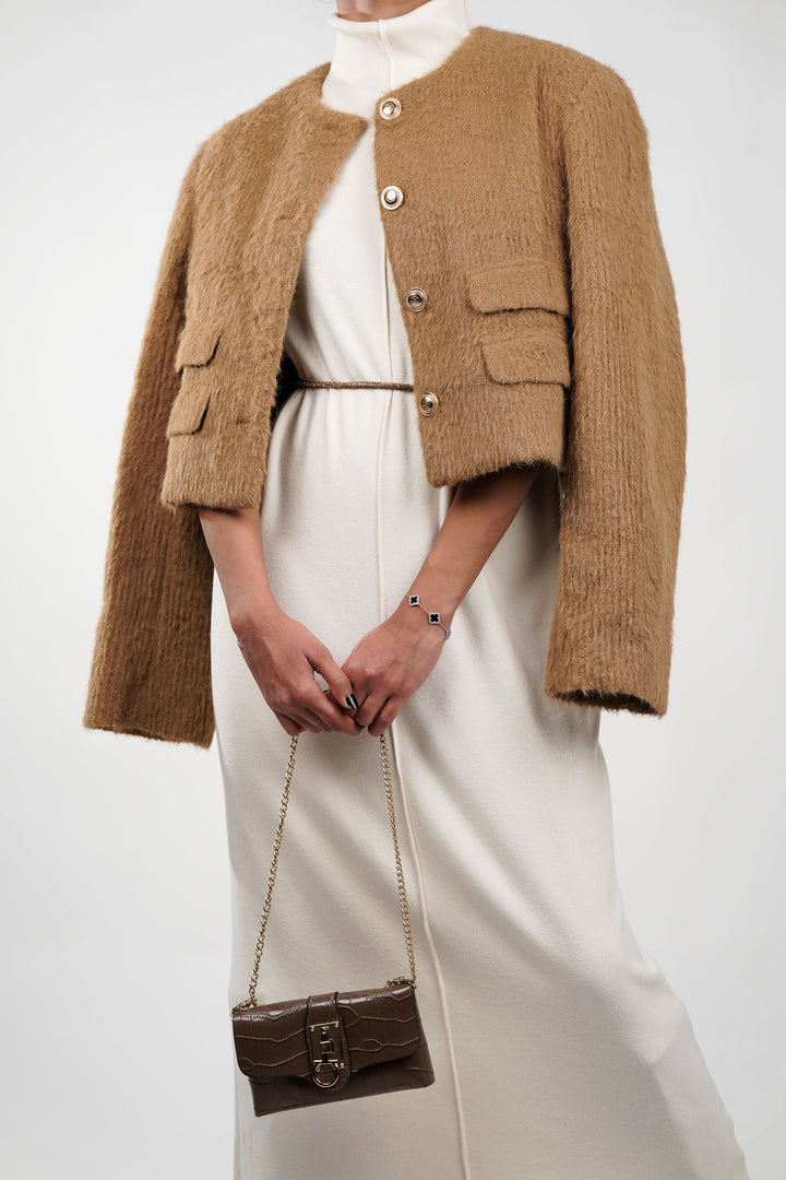 Plush Beige Frost Blazer