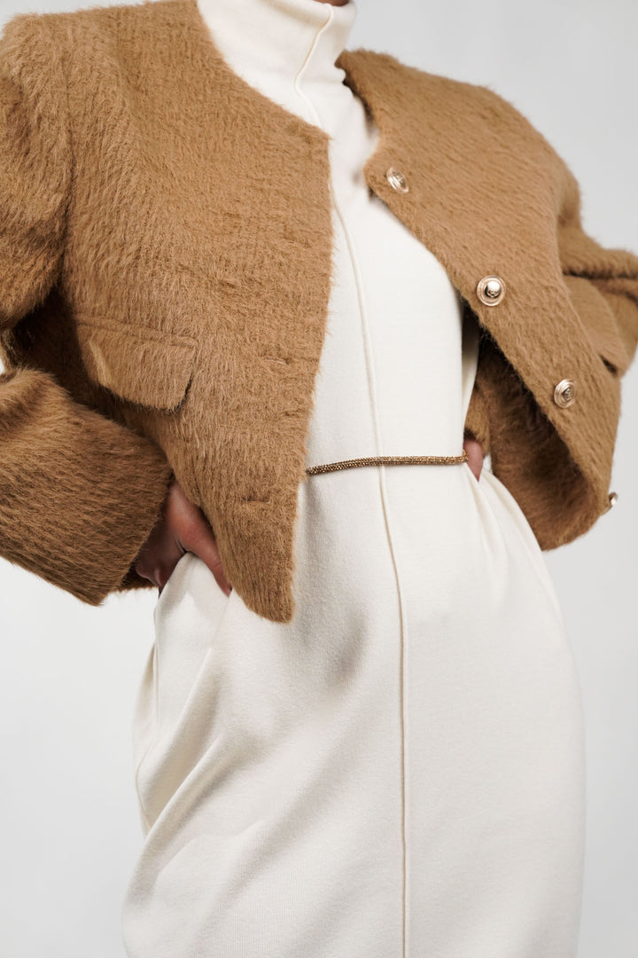 Plush Beige Frost Blazer