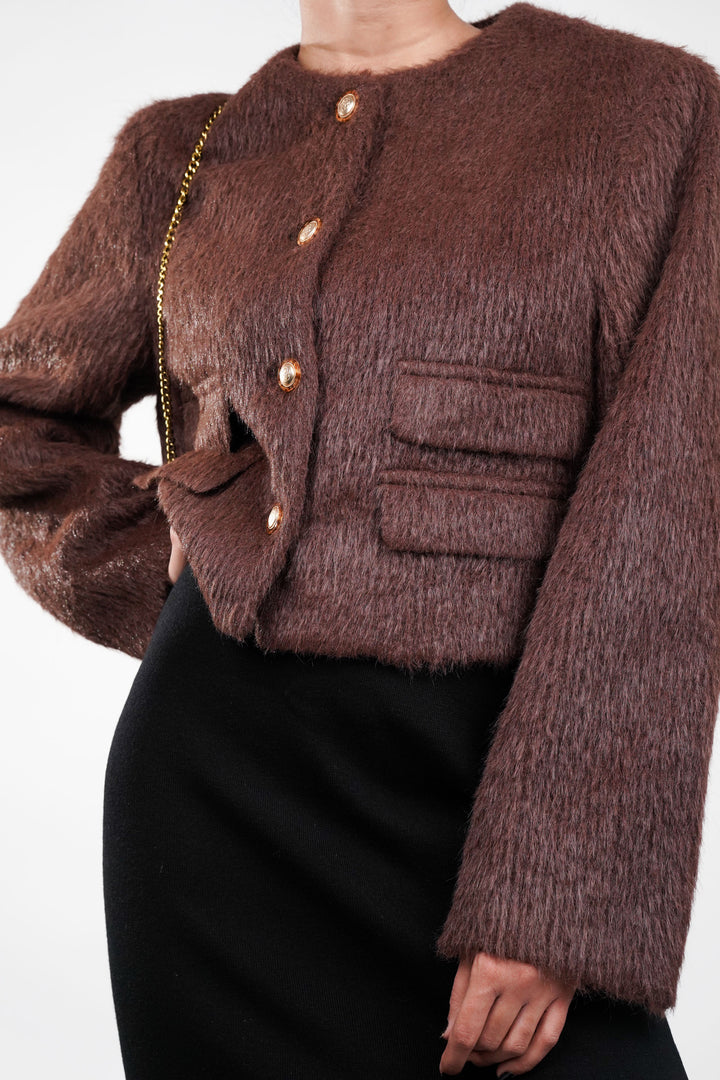 Plush Brown Frost Blazer