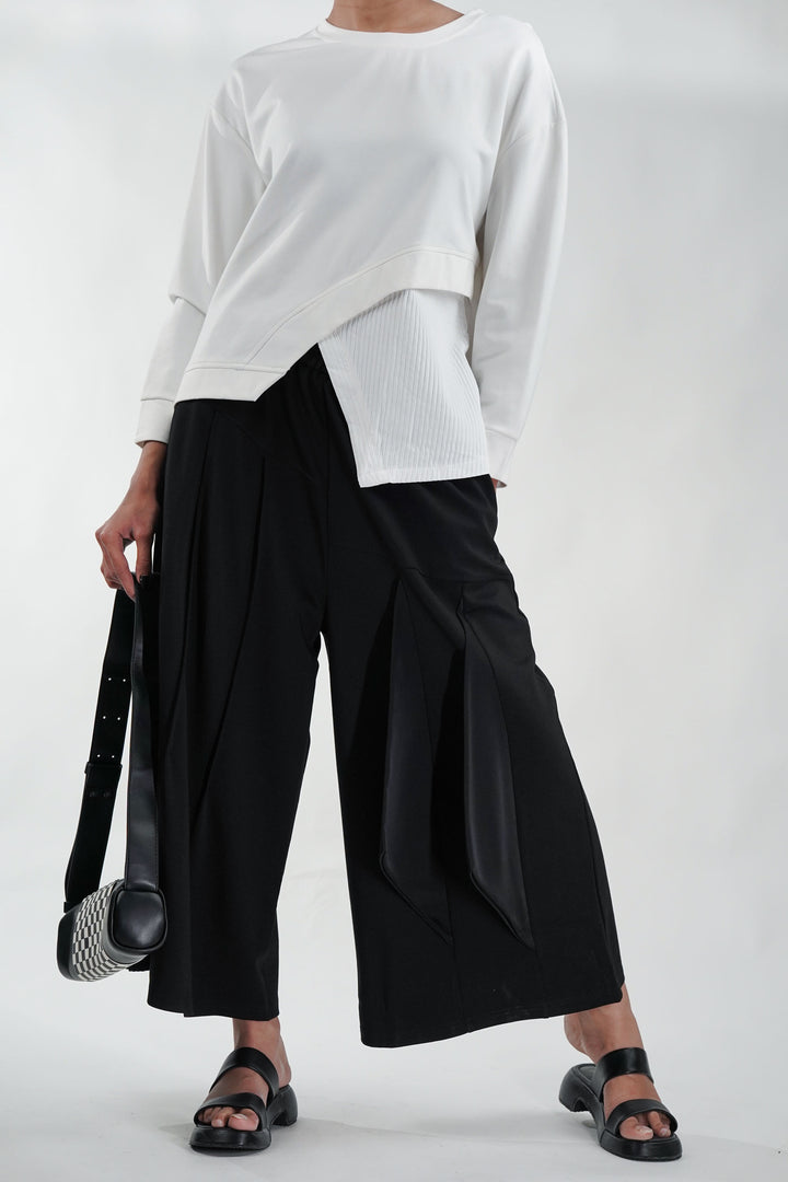 Monochrome Pleat Co-Ord