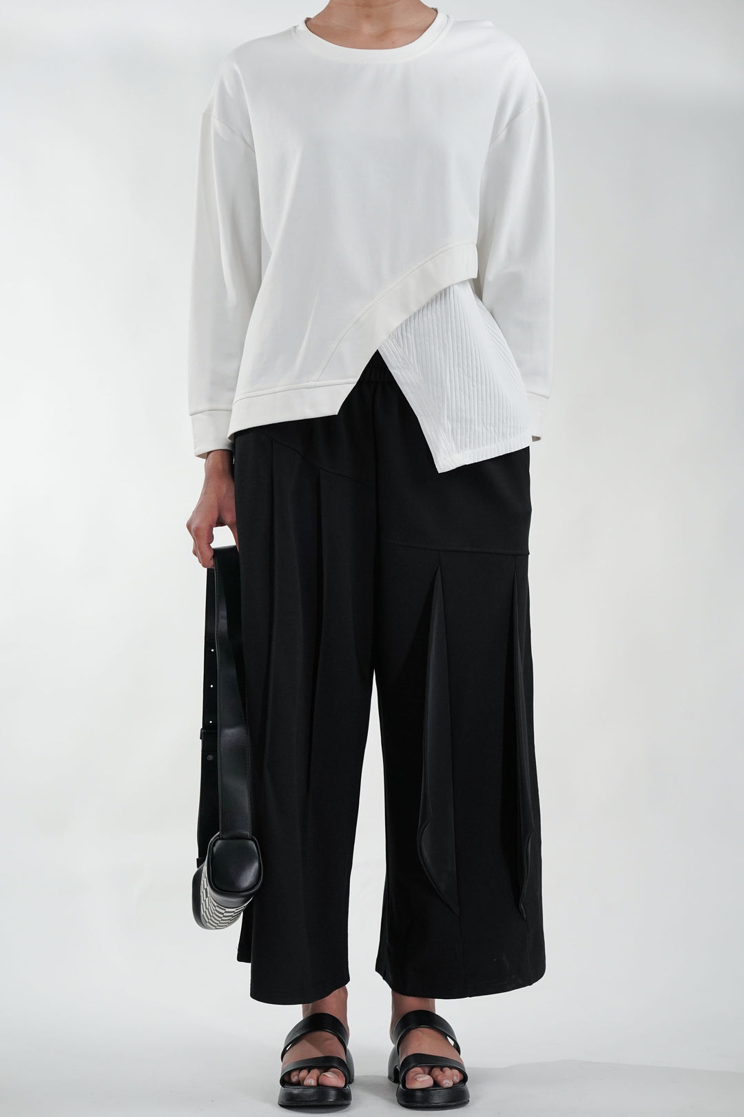 Monochrome Pleat Co-Ord