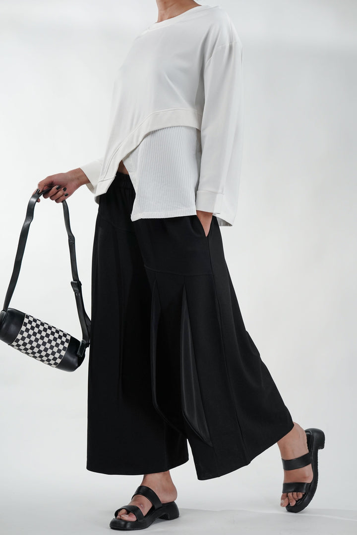 Monochrome Pleat Co-Ord