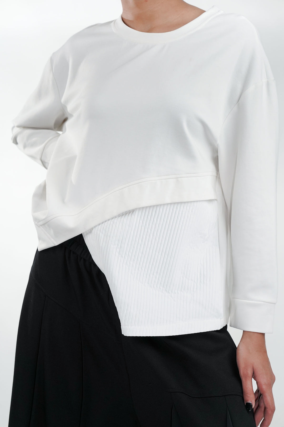 Monochrome Pleat Co-Ord