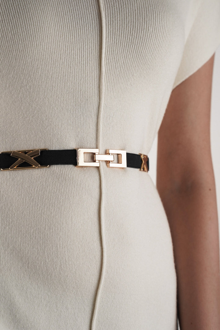 Fashionable elastic belt