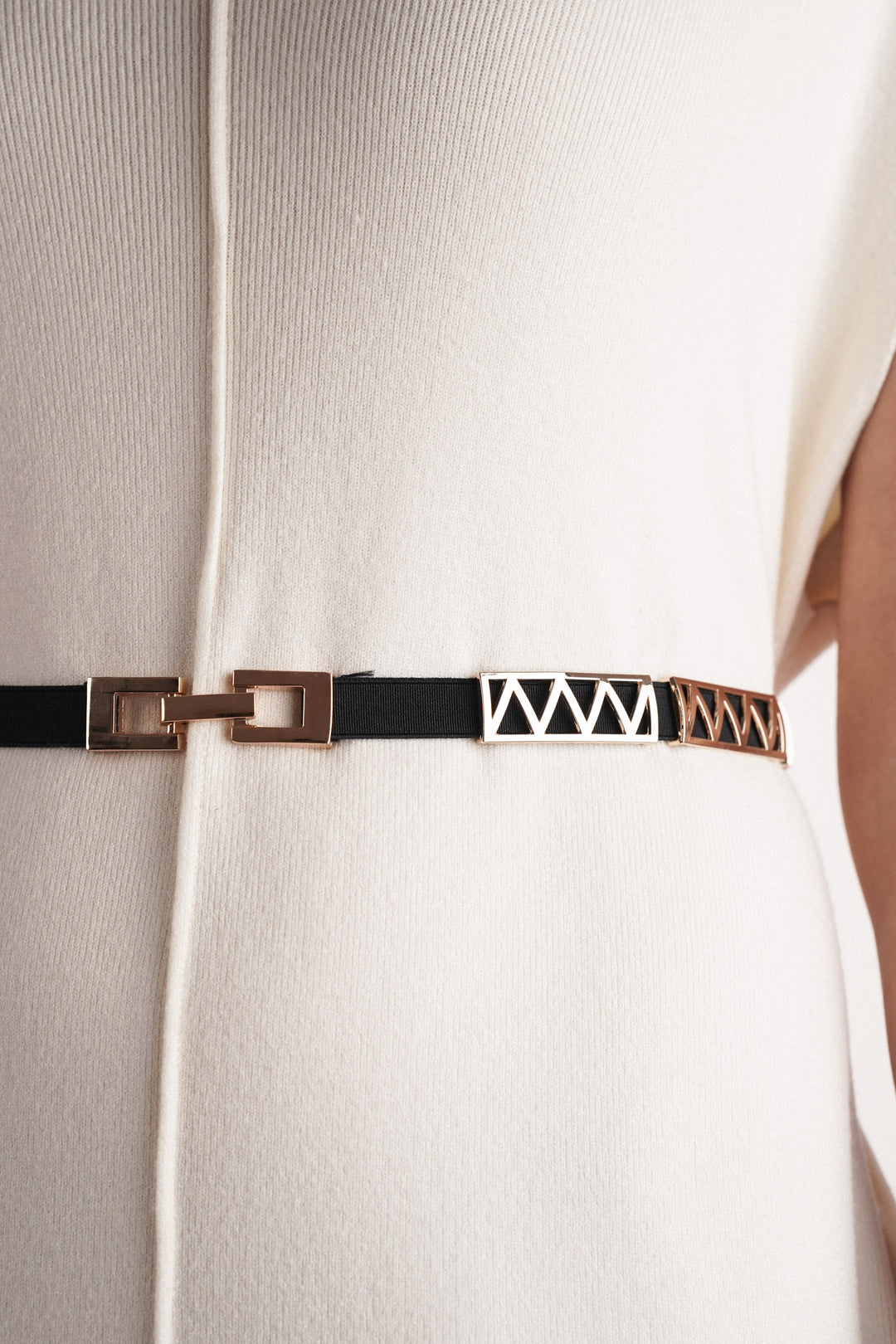 Modern belt with buckle