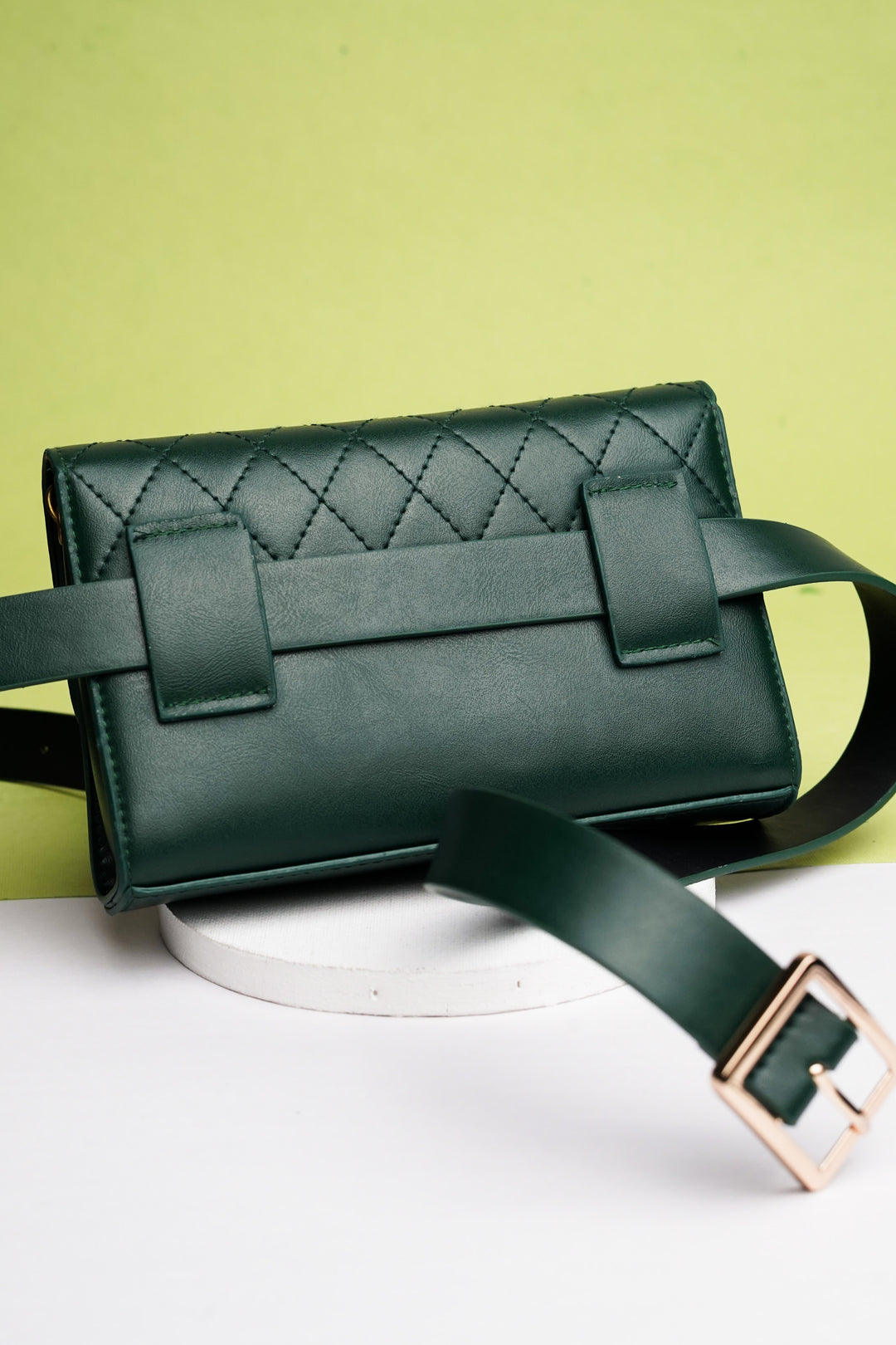 Dark Green Waist Belt Bag