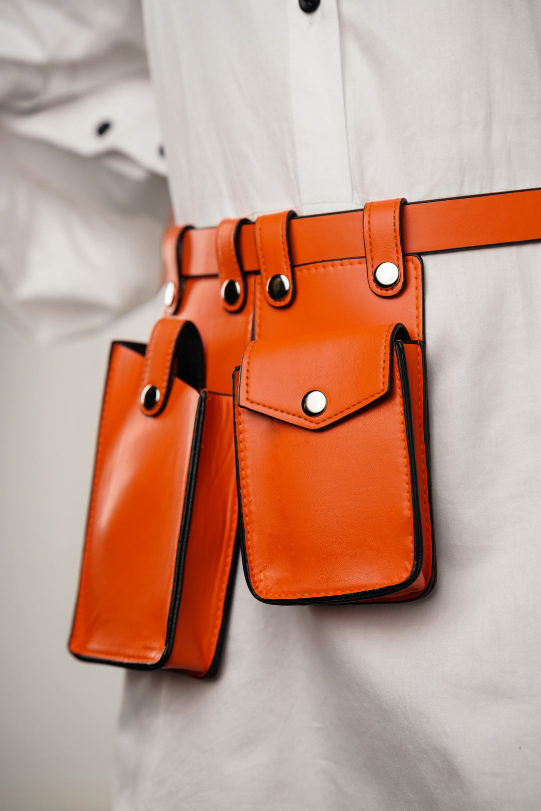 Tangy Snap Waist Belt with Utility Bags