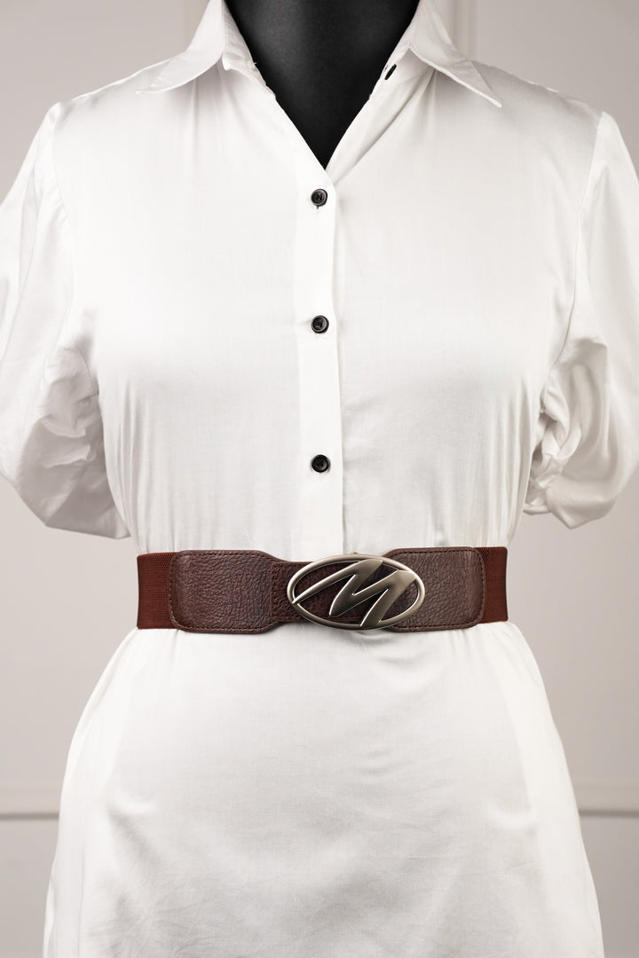 Essence Brown Elastic Belt