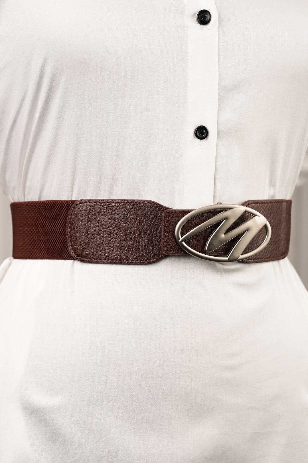 Essence Brown Elastic Belt