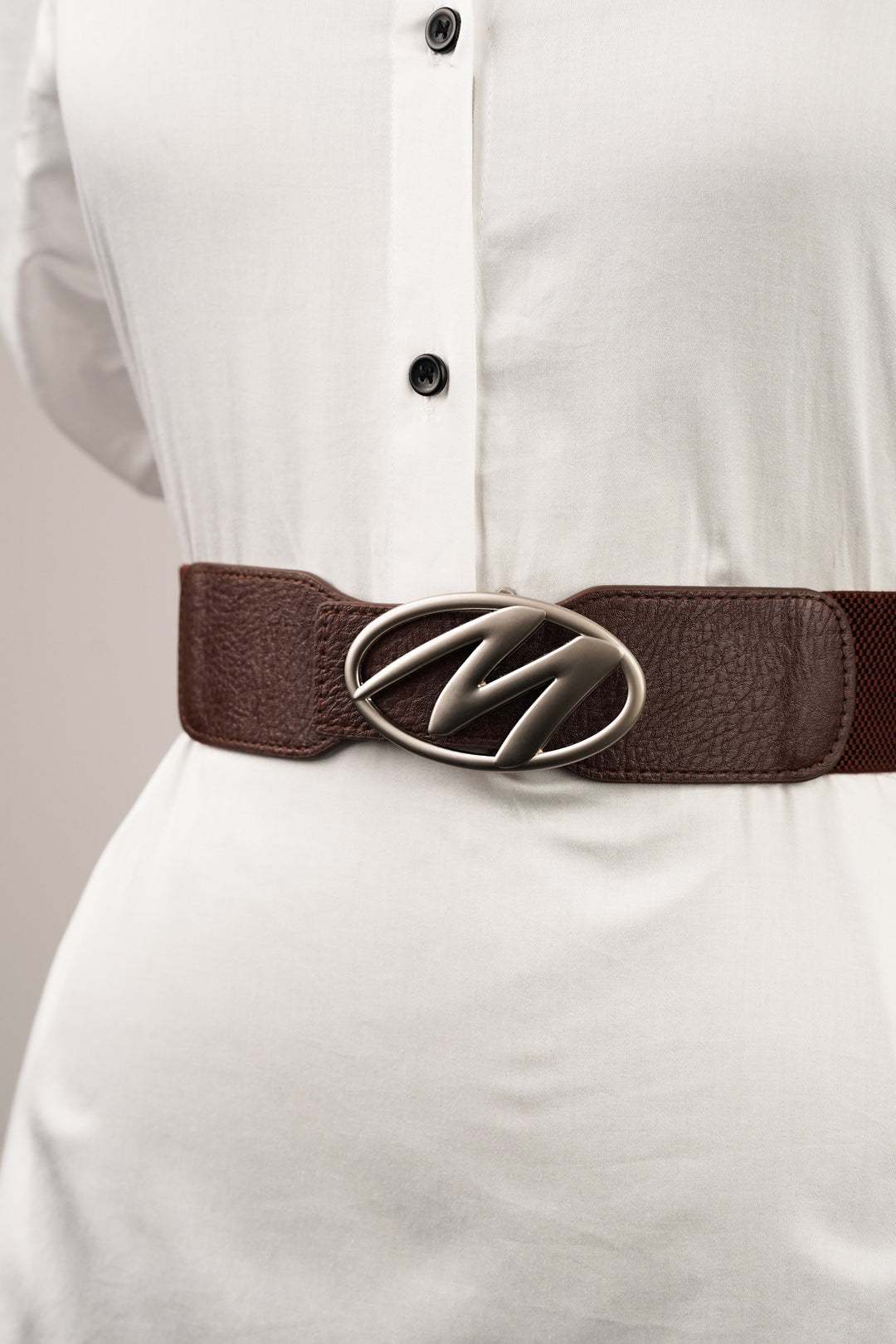 Essence Brown Elastic Belt