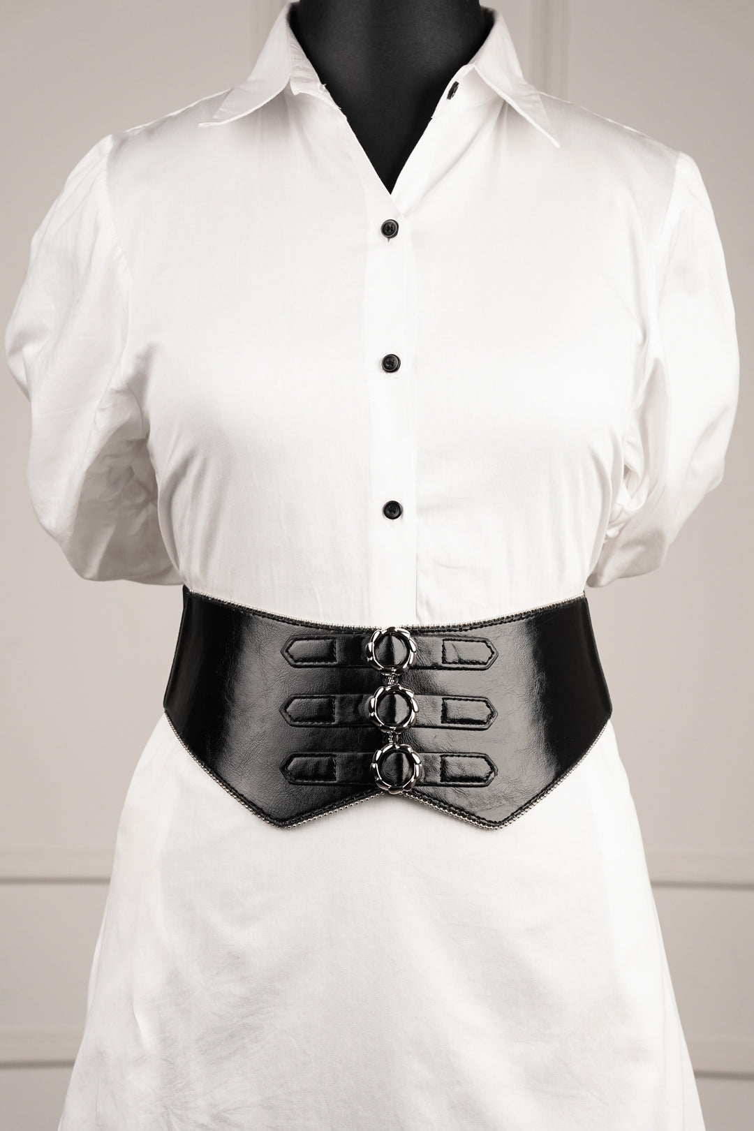 Leather Elasticated Corset Belt