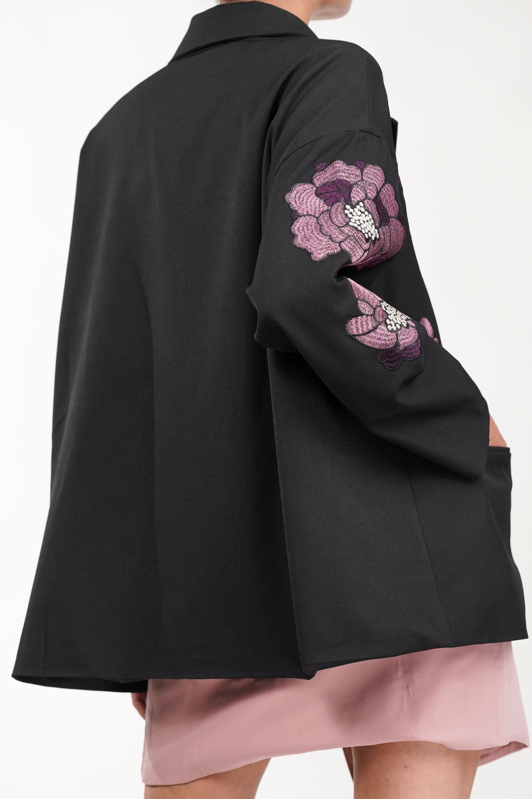 Petal Mystique Black Blazer