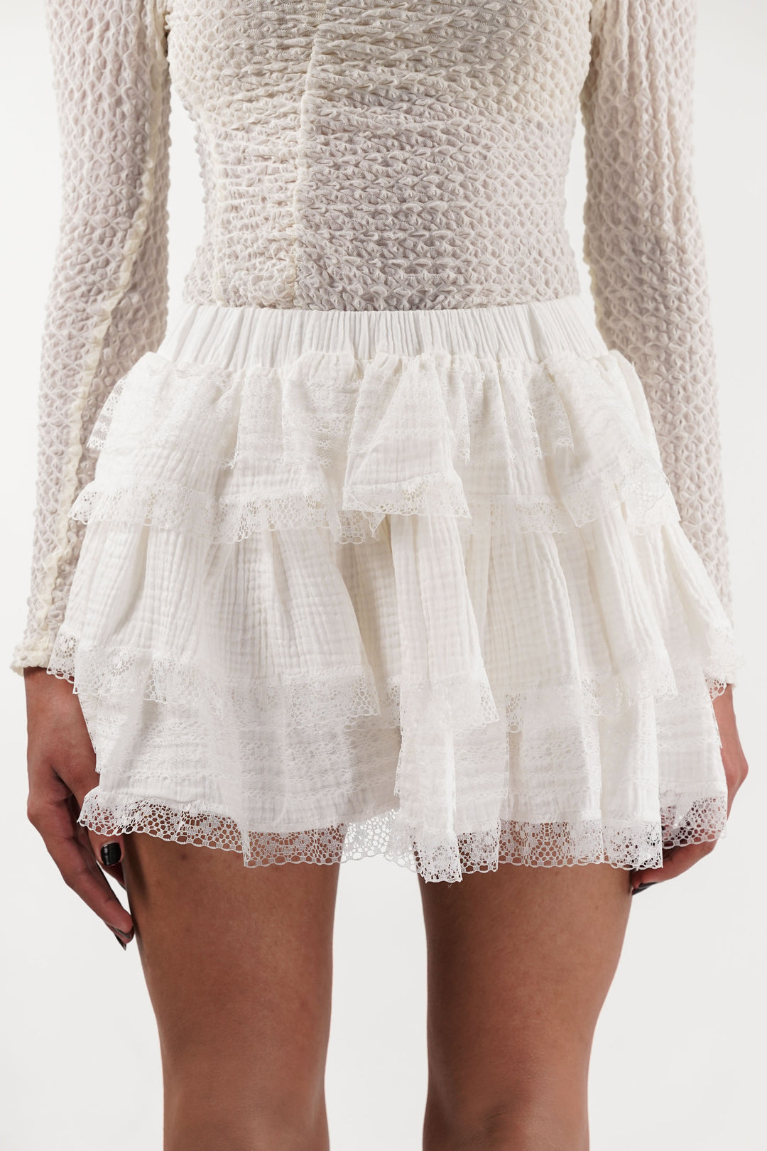 Twirl & Spin White Skirt