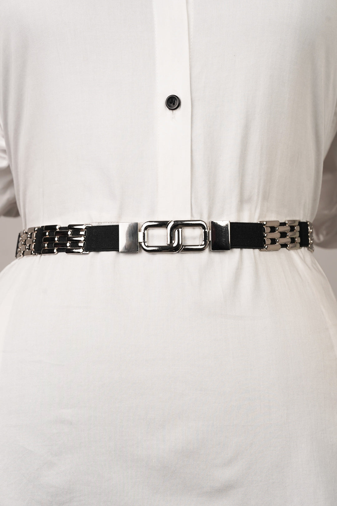 Elasticated Belt With Brick Pattern