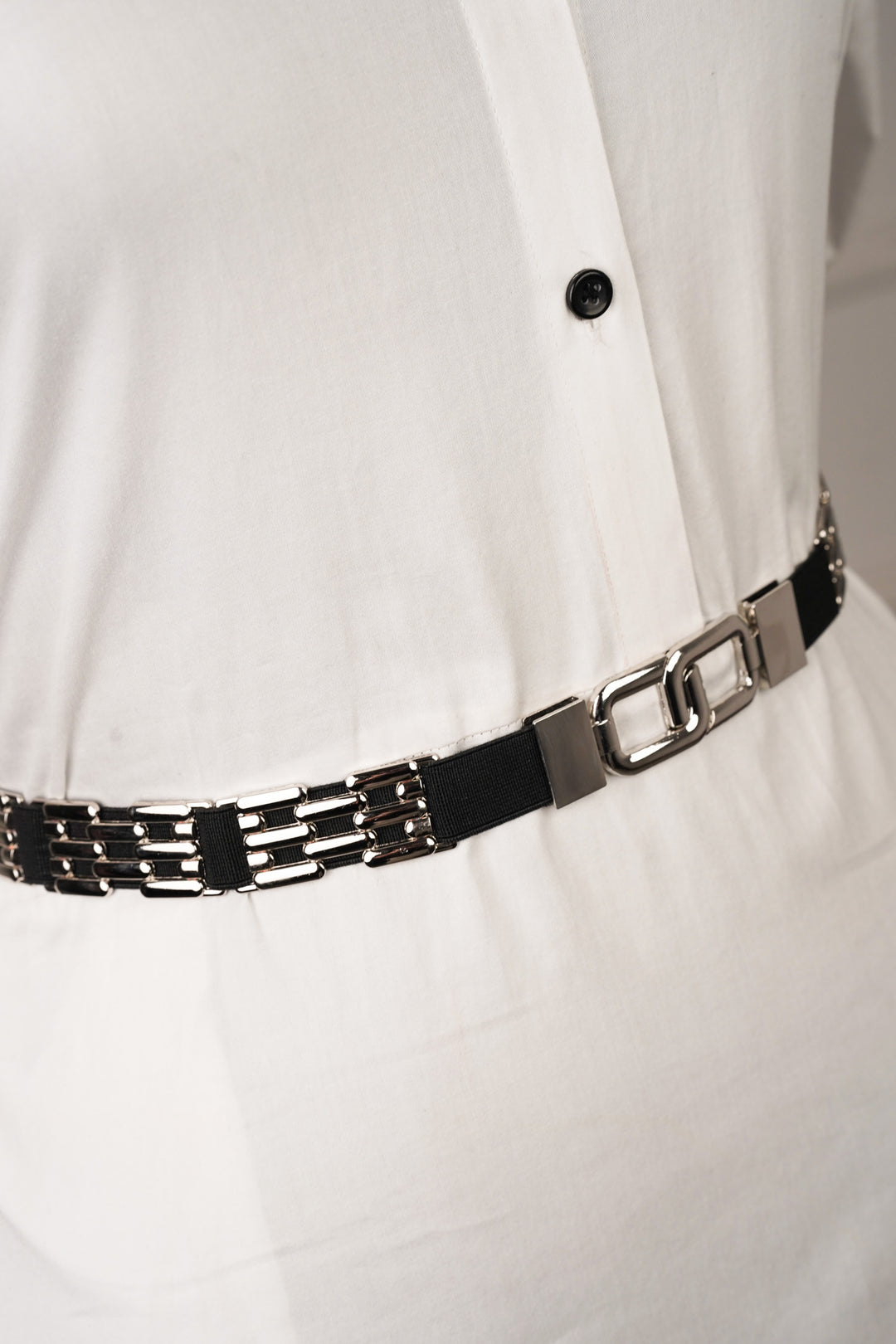 Elasticated Belt With Brick Pattern