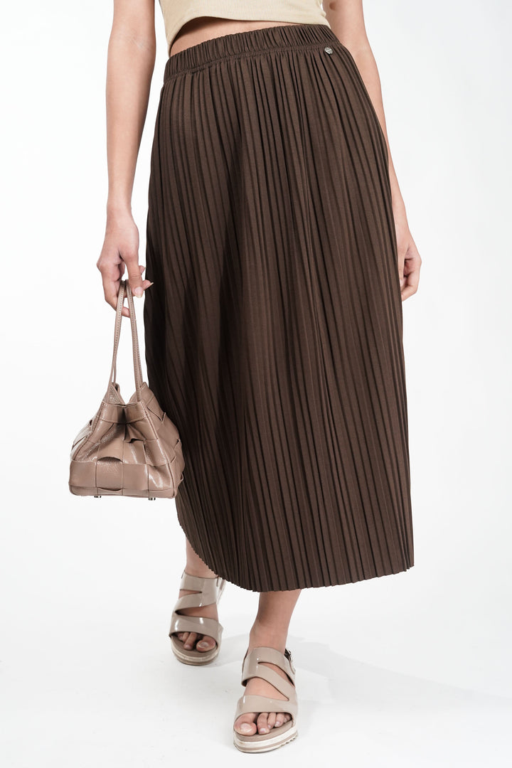 Brown Sienna Swing Skirt