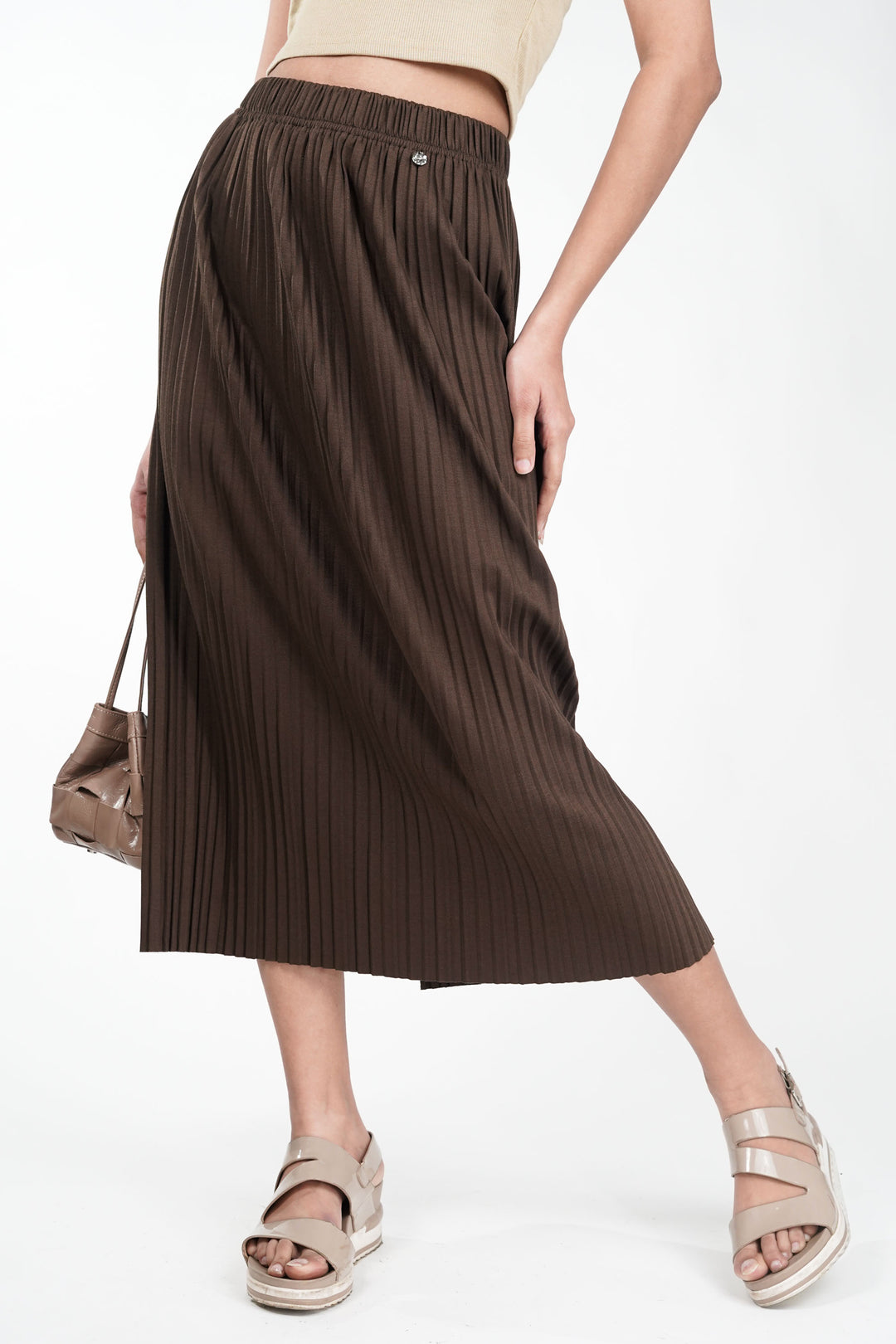 Brown Sienna Swing Skirt