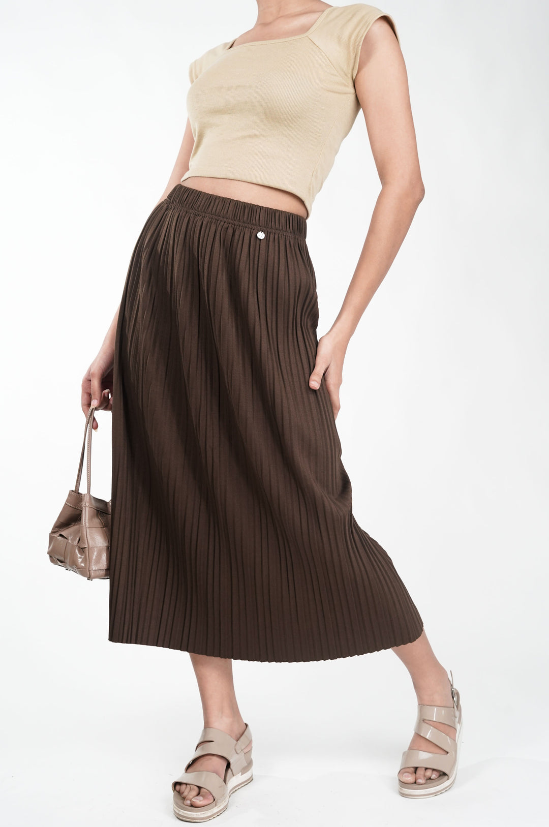 Brown Sienna Swing Skirt