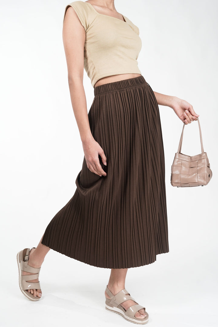 Brown Sienna Swing Skirt