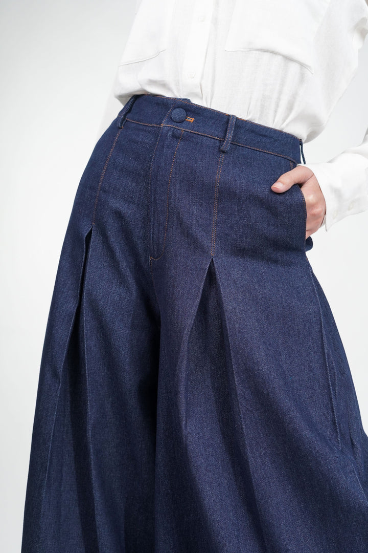 Ocean High Waist Denim Pants