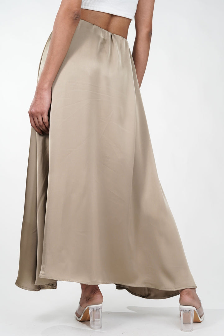 Cosmic Sand Satin Skirt