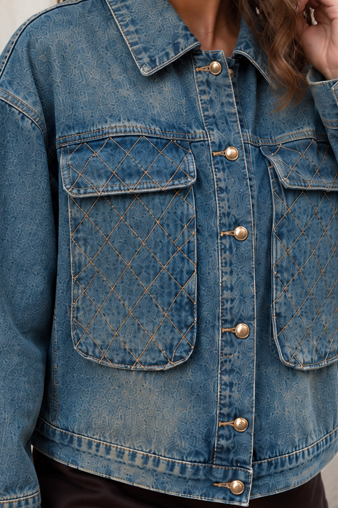 Trendy denim jacket women