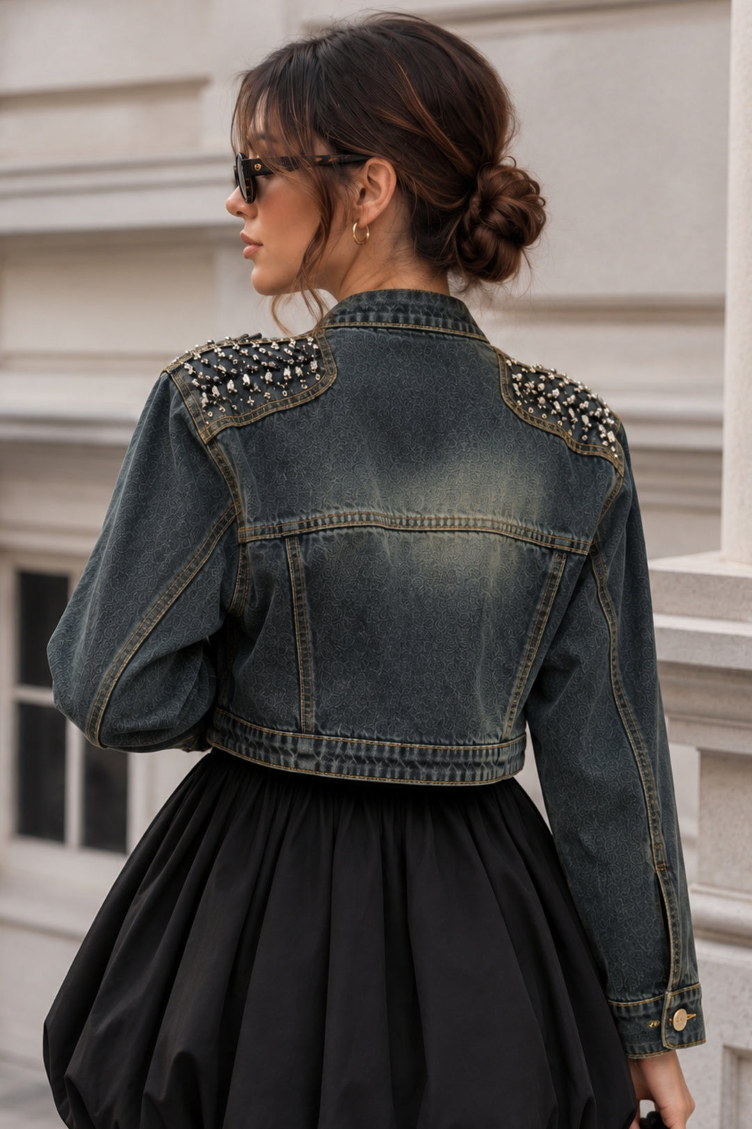 Fashion denim jacket women