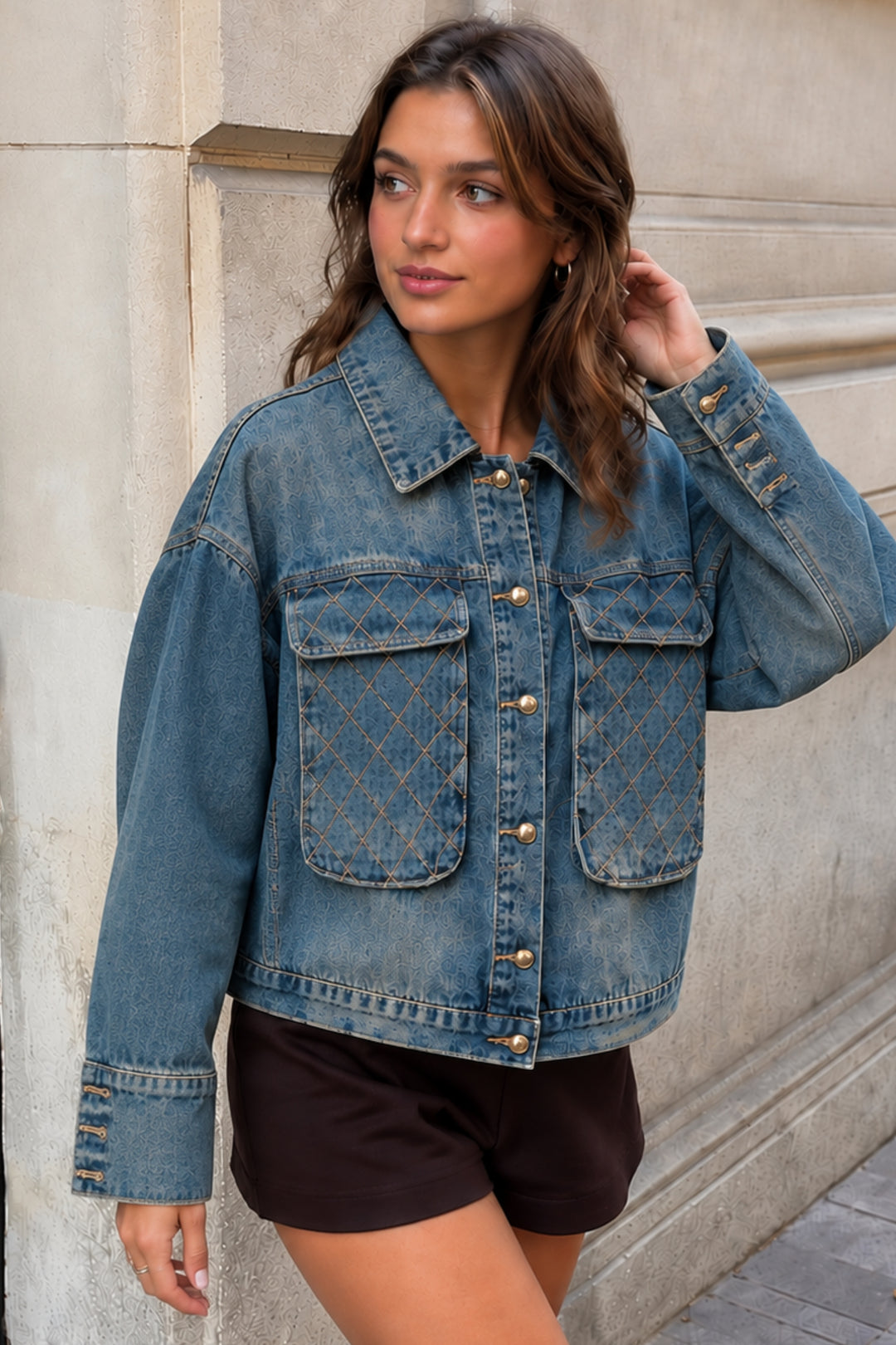 Denim jacket for casual wear
