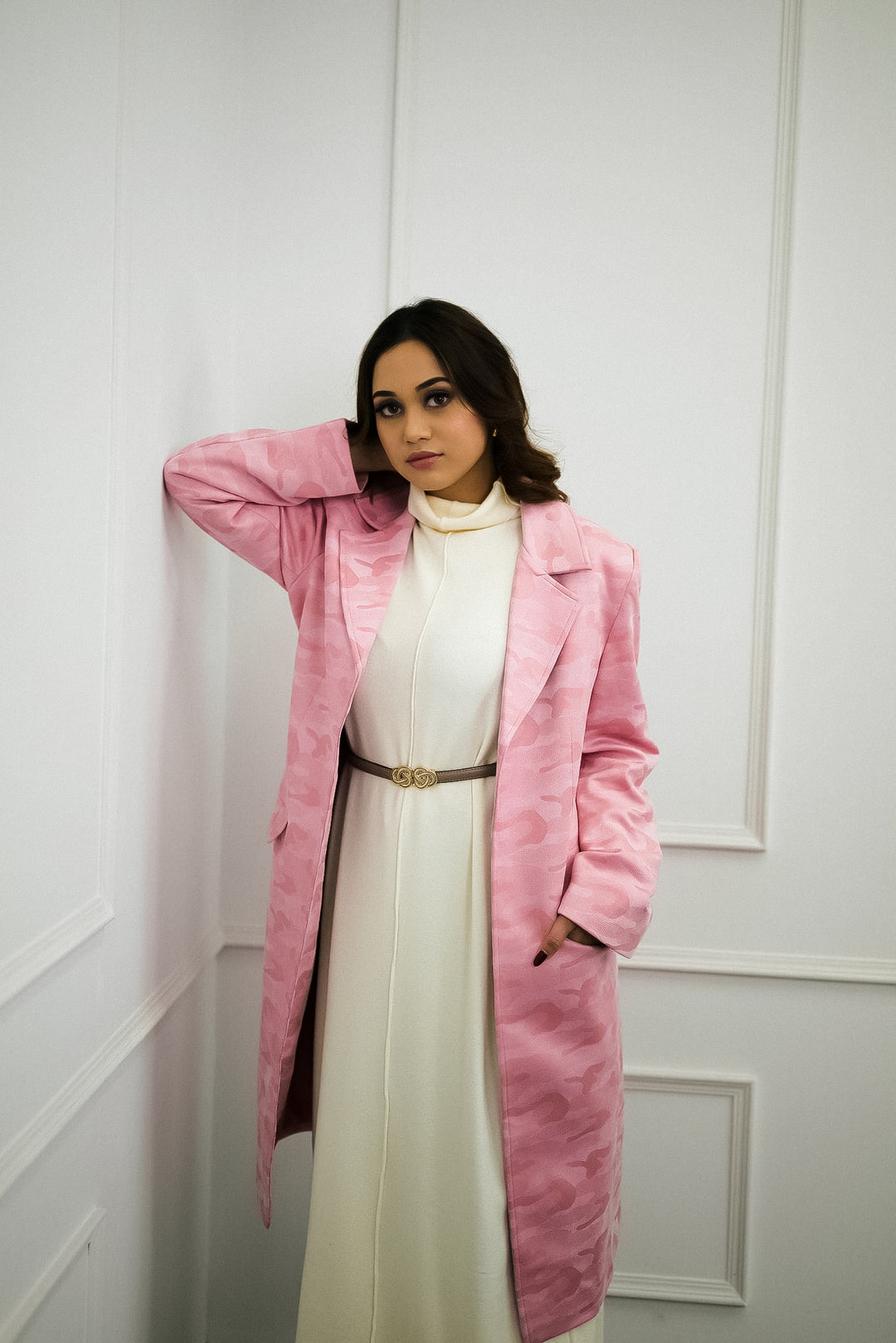 chic Sakura Camo Trench Coat Blossom Inspired Fashion