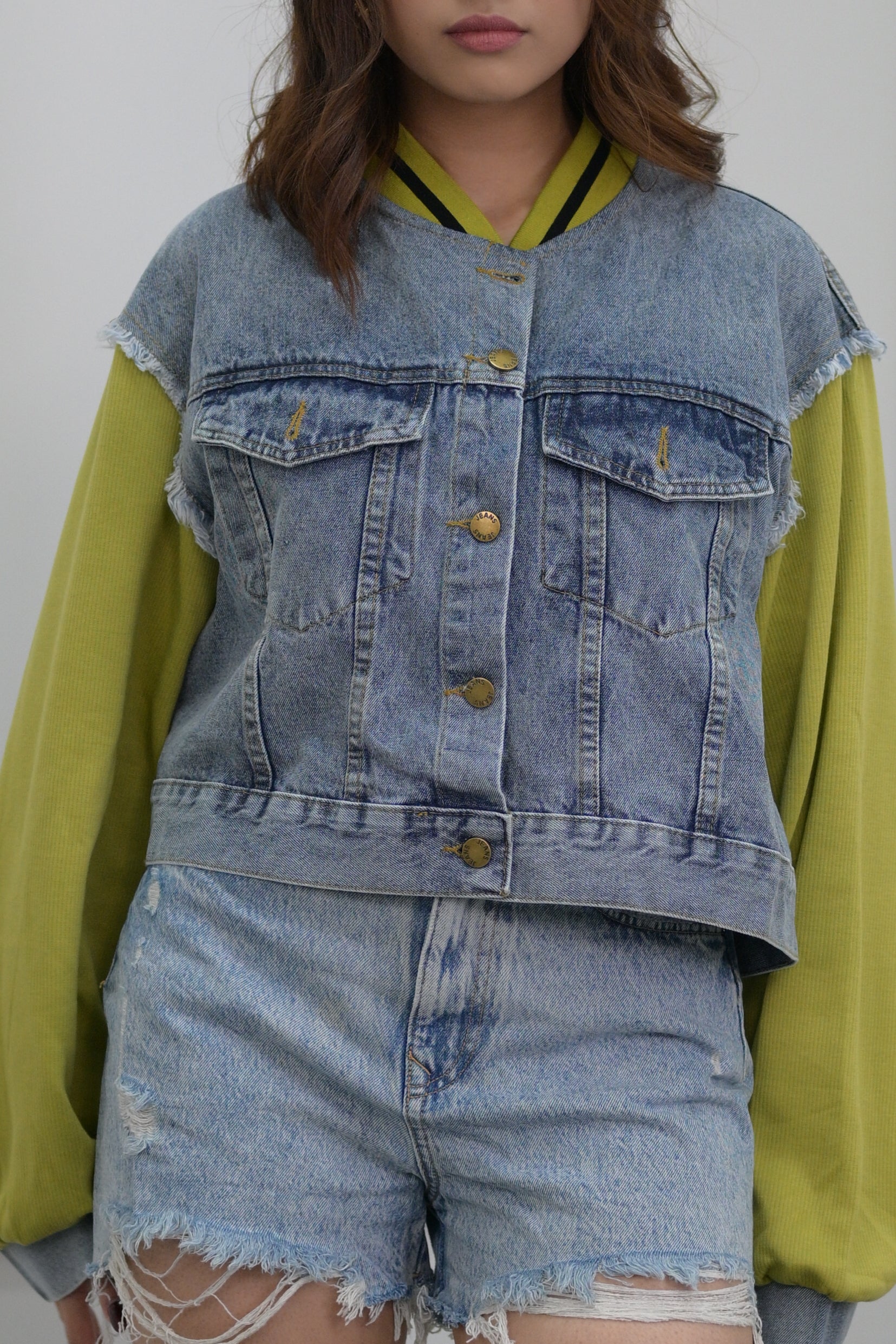 Delphy Cropped Denim Jacket | Pepe Jeans India