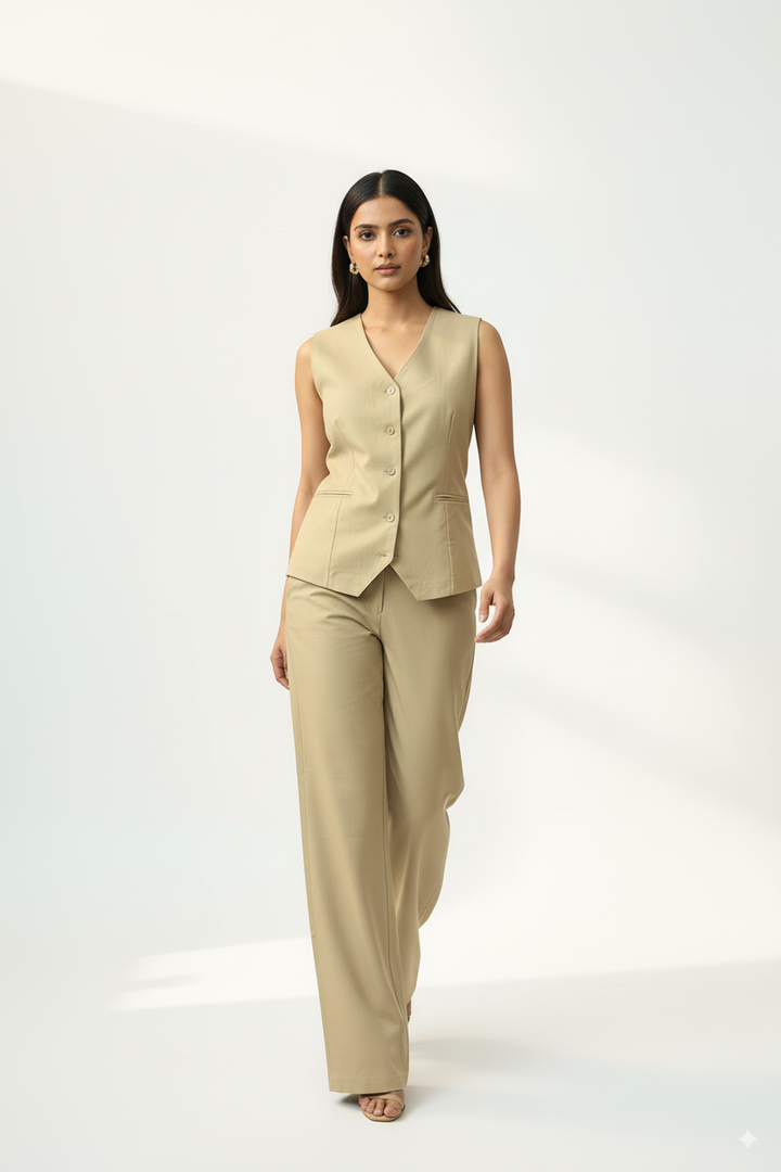 Posh Waistcoat with Pants Coord Set